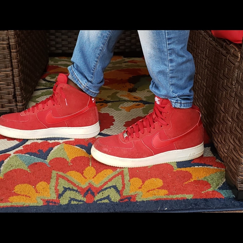 Red High Top AirForce 1